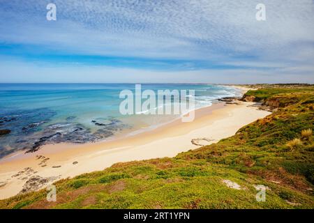 Les emblématiques plages de surf Cape Woolamai et Cowrie Patch Beach sur Phillip Island, Victoria, Australie Banque D'Images