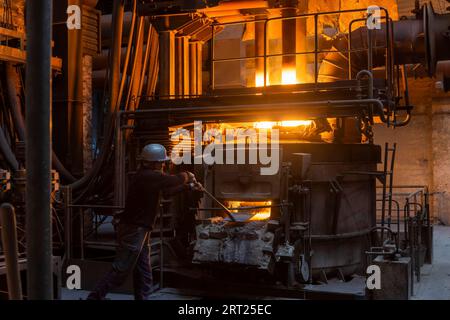 La Fonderie de verre fin Schmees à Pirna Banque D'Images