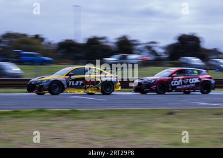 Melbourne, Australie. 10 septembre 2023. ZAC Soutar (110) au volant de l'Audi RS3 LMS TCR pour Team Soutar Motorsport lors de la Supercheap Auto TCR Australia Series au Speedseries Motorsport Championship Round 6 de Shannon dans le circuit international de Sandown. Crédit : Santanu Banik/Alamy Live News Banque D'Images