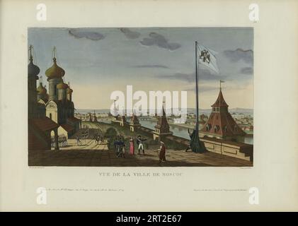 Vue de la ville de Moscou, 1817-1824. Collection privée. Banque D'Images