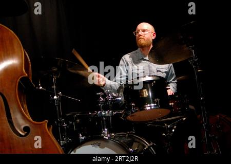 David Hamblett, David Angol Quartet, verdict Jazz Club, Brighton, East Sussex, 17 février 2023. Banque D'Images