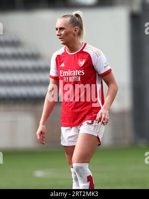 Arsenaux no 25 Stina Blackstenius lors du match final du samedi entre Arsenal WFC et Paris FC en UEFA Women's Champions League, ronde 1 du parcours de la Ligue, à Linköping Arena, Linköping, Suède. Banque D'Images