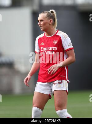 Arsenaux no 25 Stina Blackstenius lors du match final du samedi entre Arsenal WFC et Paris FC en UEFA Women's Champions League, ronde 1 du parcours de la Ligue, à Linköping Arena, Linköping, Suède. Banque D'Images