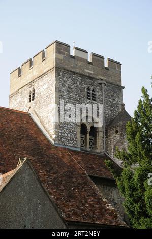 Église St Thomas of Canterbury , Goring-on-Thames, Oxfordshire Banque D'Images