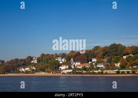 Elbstrand Oevelgoenne à Hambourg, Allemagne Rive Elbe à Oevelgoenne à Hambourg, Allemagne Banque D'Images