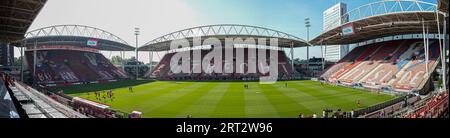 Utrecht, pays-Bas. 10 septembre 2023. UTRECHT, PAYS-BAS - SEPTEMBRE 10 : vue générale du Stadion Galgenwaard lors du match néerlandais Azerion Vrouwen Eredivisie entre le FC Utrecht et Feyenoord au Stadion Galgenwaard le 10 septembre 2023 à Utrecht, pays-Bas. (Photo de Gabriel Calvino Alonso/Orange Pictures) crédit : Orange pics BV/Alamy Live News Banque D'Images