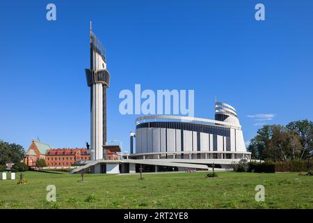 Sanctuaire de la Miséricorde divine dans le quartier Lagiewniki de la ville de Cracovie en Pologne Banque D'Images