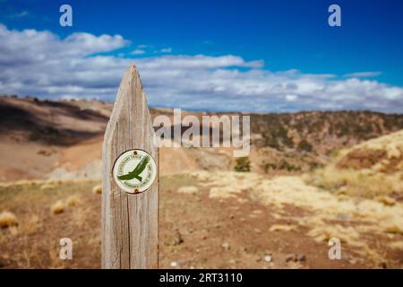 Le site touristique populaire de Werribee gorge. Il s'agit de la piste du centenaire qui monte au sommet de la réserve de l'île James Whyte Banque D'Images