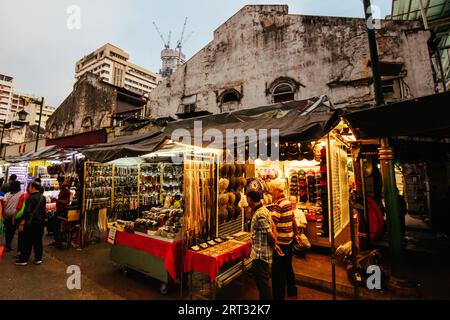 KUALA LUMPUR, MALAISIE, 20 mars 2019 : Jalan Petaling Street Market zone commerçante à Kuala Lumpur, Malaisie Banque D'Images