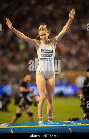 Eleanor Patterson d’Australie en compétition dans le saut en hauteur féminin à l’Allianz Memorial Van Damme au Stade King Baudouin, Bruxelles le 9 Banque D'Images