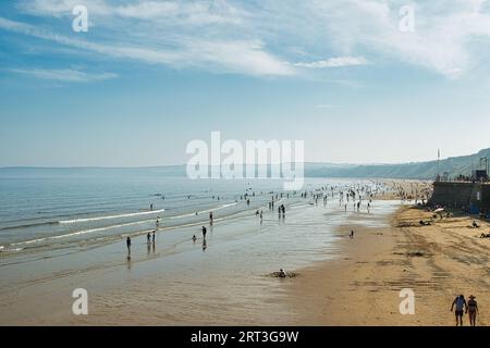 Photo panoramique de la belle vue sur la mer et la plage Banque D'Images