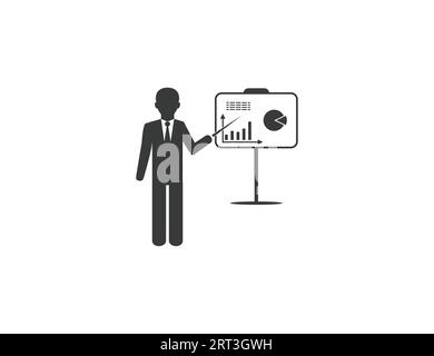 Coaching, icône de formation. Illustration vectorielle.. Illustration de Vecteur