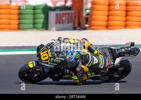 10 Luca Marini (ITA) Mooney VR46 Racing Team, lors du Grand Prix Red Bull de San Marino et Rimini Riviera le 10 septembre 2023 au Misano World circuit, Italie, lors de la course MotoGP du Grand Prix Red Bull de San Marino et Riviera Rimini, Championnat du monde MotoGP à Misano Adriatico (RN), Italie, septembre 10 2023 Banque D'Images