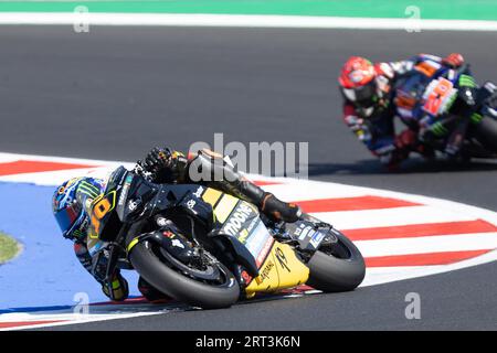 10 Luca Marini (ITA) Mooney VR46 Racing Team, lors du Grand Prix Red Bull de San Marino et Rimini Riviera le 10 septembre 2023 au Misano World circuit, Italie, lors de la course MotoGP du Grand Prix Red Bull de San Marino et Riviera Rimini, Championnat du monde MotoGP à Misano Adriatico (RN), Italie, septembre 10 2023 Banque D'Images