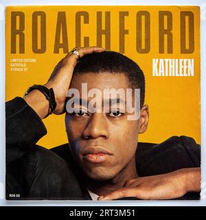 Couverture photo de l'édition limitée Seven Inch Gatefold version de Kathleen par Roachford, qui a été publié en 1989 Banque D'Images