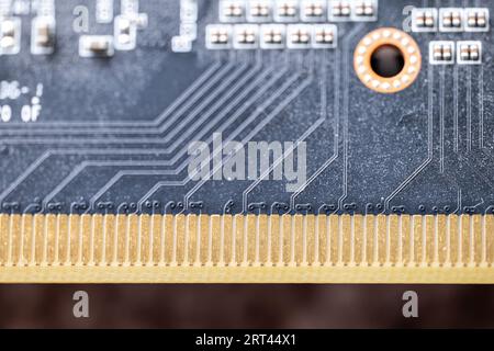 Macro Photographie d'une carte graphique Banque D'Images