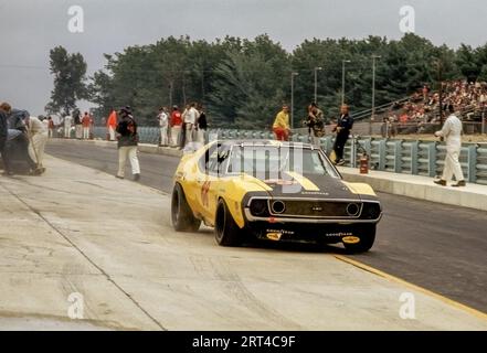 1971 Watkins Glen Trans Am, , Peter Revson, American Racing Associates AMC Javelin AMX Banque D'Images