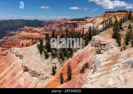 Sunset View Overlook, Cedar Breaks National Monument, Utah Banque D'Images