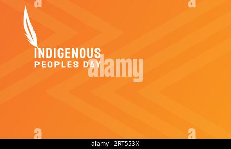 Journée des peuples autochtones, journée internationale des peuples autochtones du monde. Concept de vacances. Vecteur de célébration approprié pour bannière de modèle, affiche, Illustration de Vecteur