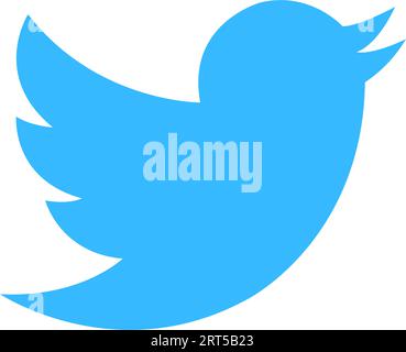 Twitter ancien logo vcetor. Twitter rebrand Little Bird en symbole de lettre X. Elon Musk change le logo des médias sociaux Novation. X Nouvelle icône Twitter. Ensemble de Twitt Illustration de Vecteur