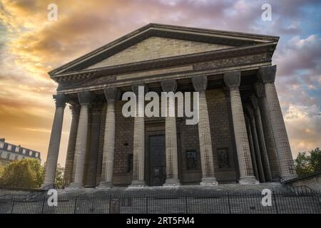 Paris, l'église de la Madeleine, dans le 8e arrondissement, un quartier de luxe Banque D'Images