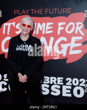 Rome, Italie. 10 septembre 2023. ROME, ITALIE - 10 SEPTEMBRE : Annie Lennox assiste à l'événement Time for change au Colisée le 10 septembre 2023 à Rome, en Italie. (Photo de Massimo Valicchia/NurPhoto) crédit : NurPhoto SRL/Alamy Live News Banque D'Images