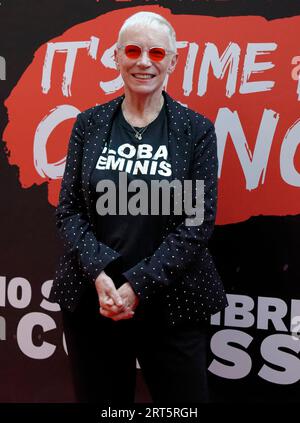 Rome, Italie. 10 septembre 2023. ROME, ITALIE - 10 SEPTEMBRE : Annie Lennox assiste à l'événement Time for change au Colisée le 10 septembre 2023 à Rome, en Italie. (Photo de Massimo Valicchia/NurPhoto) crédit : NurPhoto SRL/Alamy Live News Banque D'Images
