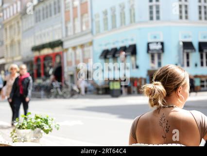 Le vibrant Mojoe Kitchen & Bar sur Gothersgade, Copenhague, Danemark. Banque D'Images