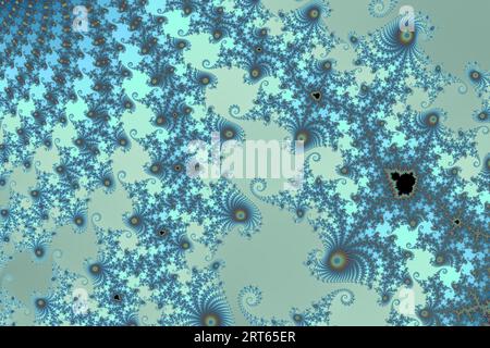 Beau Zoom dans l'infini Mathématique Mandelbrot Set Fractal Banque D'Images