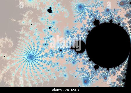 Beau Zoom dans l'infini Mathématique Mandelbrot Set Fractal Banque D'Images