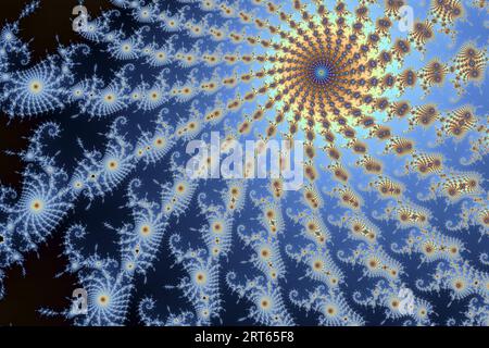 Beau Zoom dans l'infini Mathématique Mandelbrot Set Fractal Banque D'Images