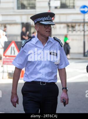 Londres, Royaume-Uni. 11 septembre 2023. Londres, Royaume-Uni. Septembre 11 2023. Mark Rowley, commissaire de police de Metropolis, est vu à Westminster avant de prononcer un discours sur la lutte contre le crime dans Policy Exchange. Crédit : Tayfun Salci/Alamy Live News Banque D'Images