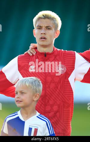 Gladsaxe, Danemark. 08 septembre 2023. Max Ejdum du Danemark vu lors d'un match amical U20 entre le Danemark U20 et la France U20 au Gladsaxe Stadion à Gladsaxe. (Crédit photo : Gonzales photo - Chrisitan Midtgaard). Banque D'Images