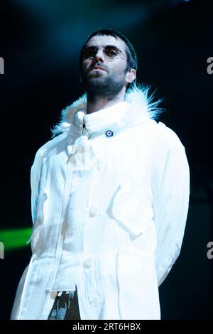 Oasis au festival de Glastonbury en 2004 Banque D'Images