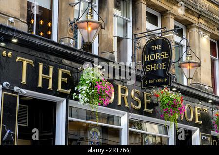 The Horse Shoe Bar, Glasgow, Drury Street, Écosse, Royaume-Uni, Europe Banque D'Images