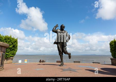 Statue commémorative d'Eric Morcambe, Morcambe Lancashire Banque D'Images