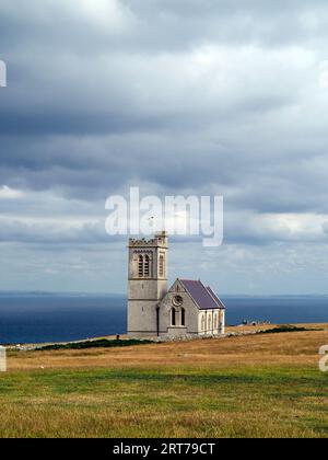 Église, île de Lundy, Devon, Angleterre Banque D'Images