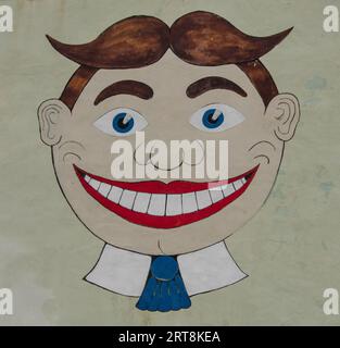 Tilly est peint sur le Wonder Bar à Asbury Park, New Jersey Banque D'Images