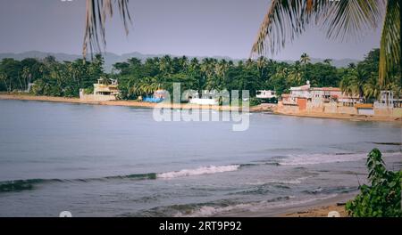 Profiter des belles plages de mon île Puerto Rico, l'île enchantée Puerto Rico, Aguadilla Banque D'Images