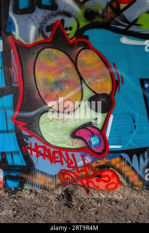 graffiti à Albuquerque, Nouveau-Mexique Banque D'Images