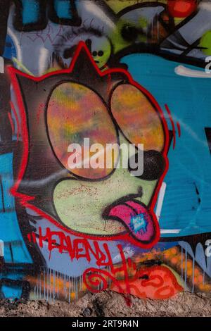graffiti à Albuquerque, Nouveau-Mexique Banque D'Images