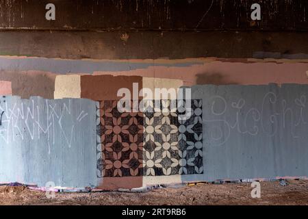 graffiti à Albuquerque, Nouveau-Mexique Banque D'Images