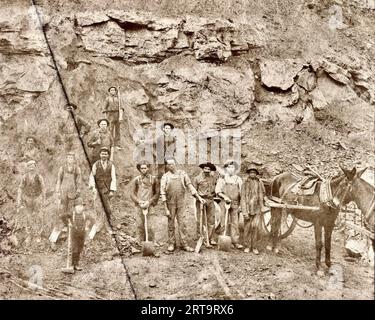 Exploitation minière Virginie-Occidentale, Appalaches vers 1900 Banque D'Images