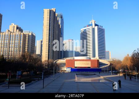 Tangshan - 5 décembre 2017 : salle commémorative du tremblement de terre de tangshan, tangshan, province du hebei, Chine. Banque D'Images