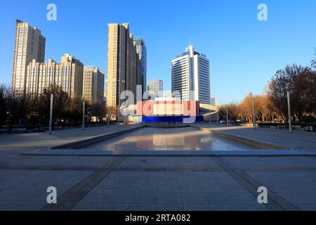 Tangshan - 5 décembre 2017 : salle commémorative du tremblement de terre de tangshan, tangshan, province du hebei, Chine. Banque D'Images