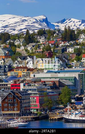 Tromso, Tromsoya Island, Troms og Finnmark, Norvège Banque D'Images