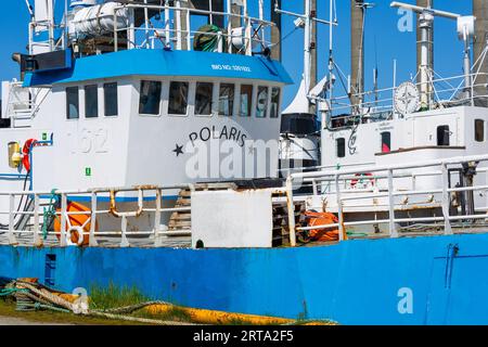 Quai de pêche commerciale, Tromso, Troms og Finnmark, Norvège Banque D'Images