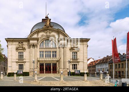 Stadttheater sur Koenigstrasse à Fürth en Bavière, Allemagne Banque D'Images