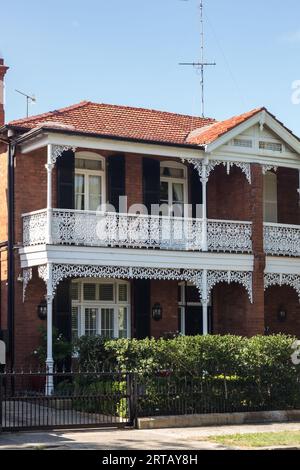 Scènes de rue générales de maisons à Double Bay dans la banlieue est de Sydney. Banque D'Images