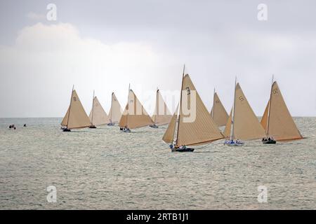 La régate de voile de long Island a lieu en juin et est la deuxième plus grande régate des Bahamas, long Island, Bahamas Banque D'Images